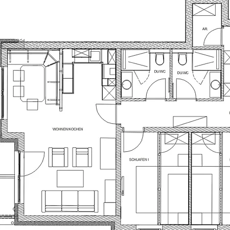 아파트 Tauern Mitterwirt 222 *